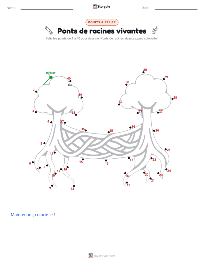 Relie les points
