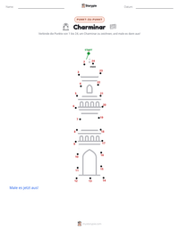 Charminar druckbare Arbeitsblatt Vorschau