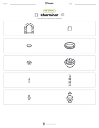 Charminar printable worksheet preview