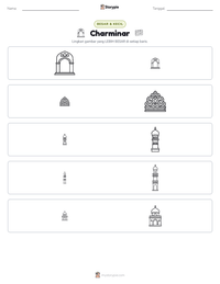 Prabaca lembar kerja cetak Charminar