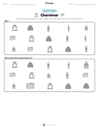 Charminar druckbare Arbeitsblatt Vorschau
