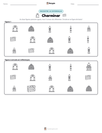 Prévia da folha de atividades imprimível Charminar
