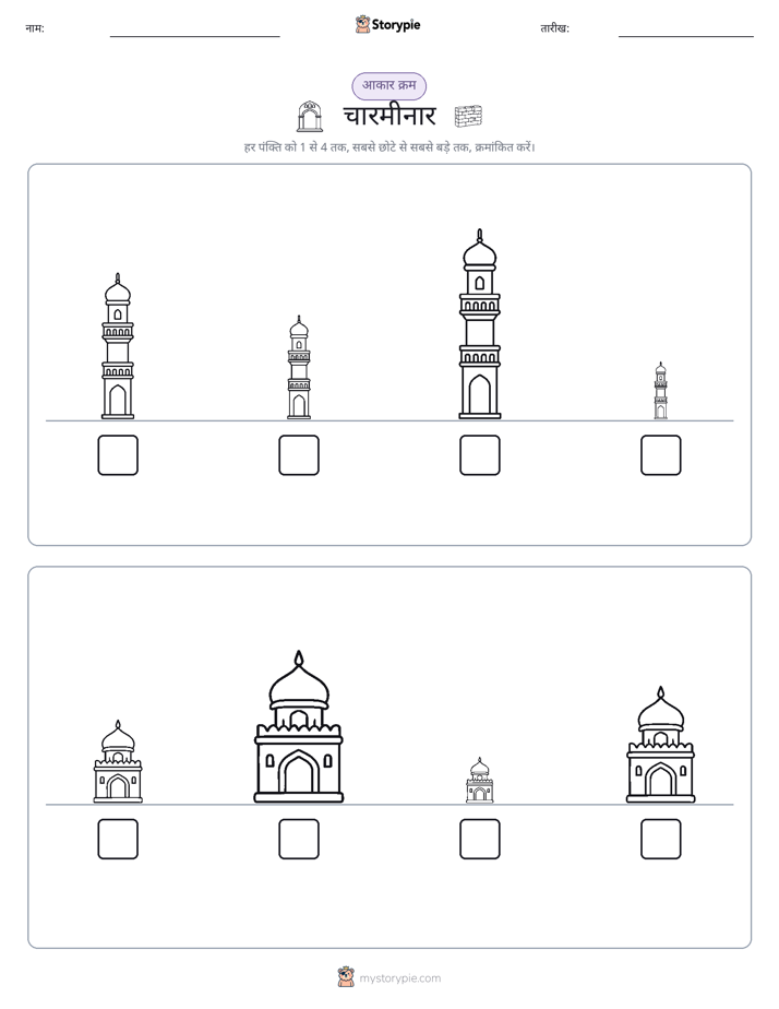 आकार क्रम