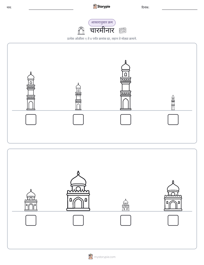 आकार क्रम