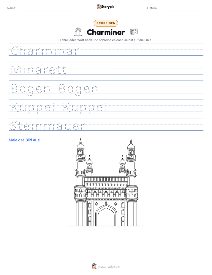 Schreibübung
