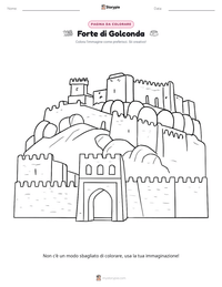 Anteprima della scheda stampabile di Forte di Golconda