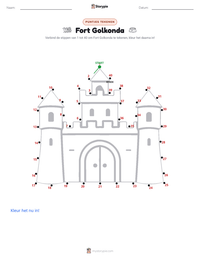 Fort Golkonda afdrukbare werkblad voorbeeld