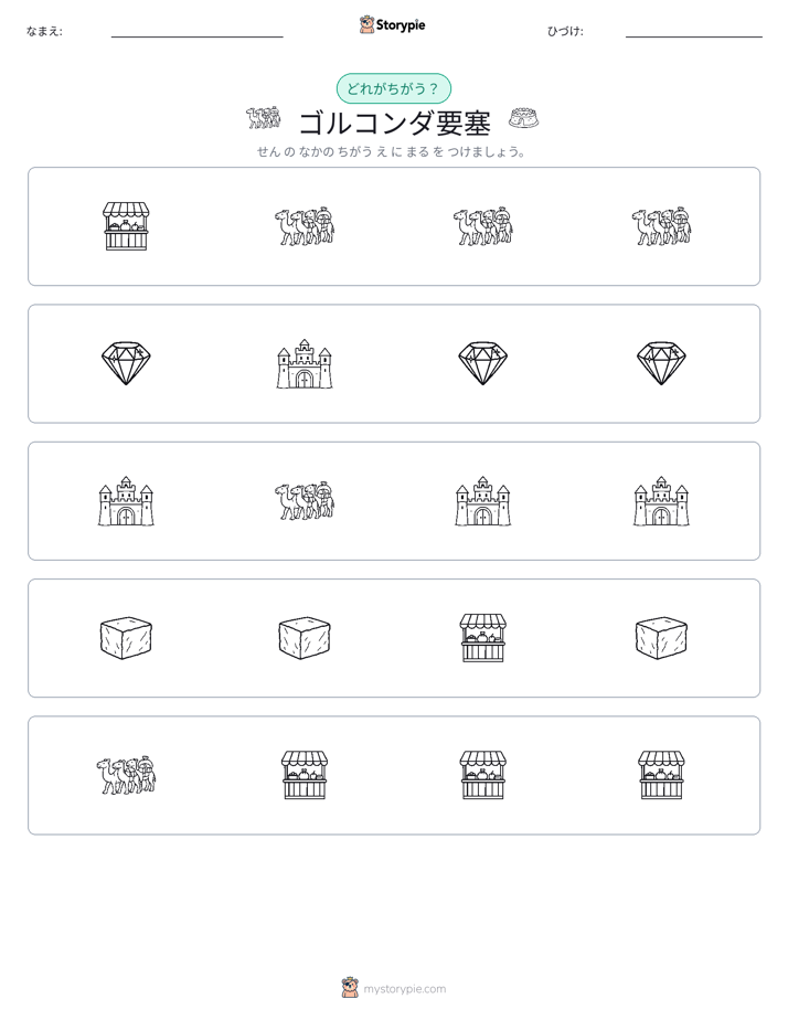 異なるものを見つけよう