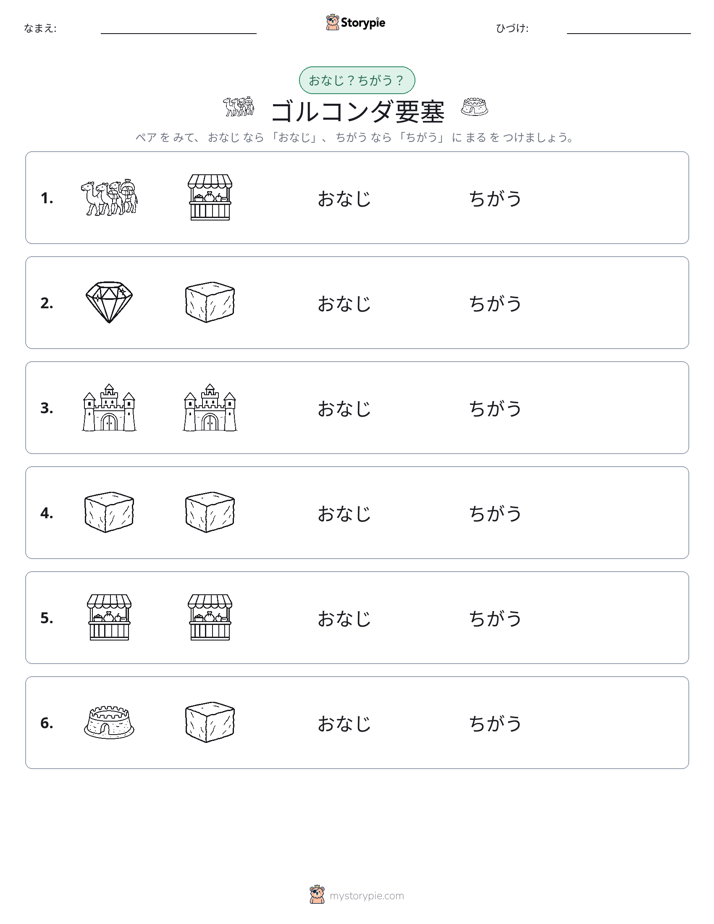 同じか違うか