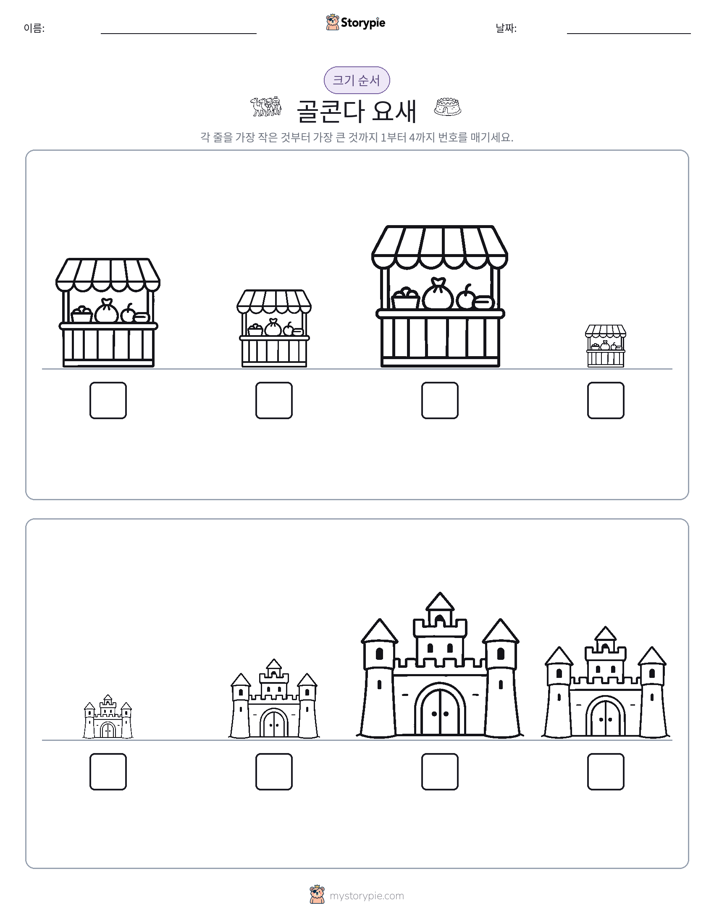크기 순서