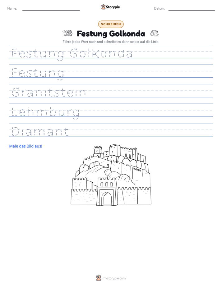 Schreibübung