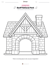 Banff National Park printable worksheet preview