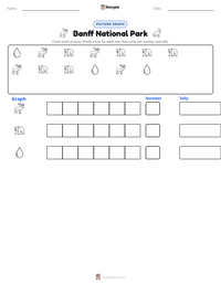 Banff National Park printable worksheet preview