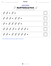 Banff National Park printable worksheet preview
