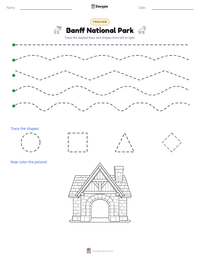 Banff National Park printable worksheet preview