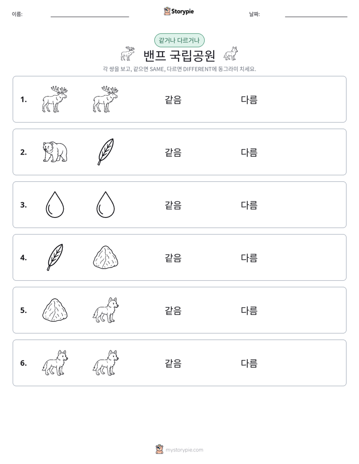 같은 것 또는 다른 것