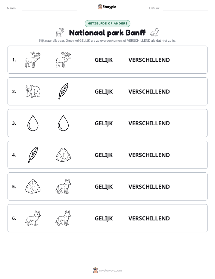 Zelfde of Verschillend