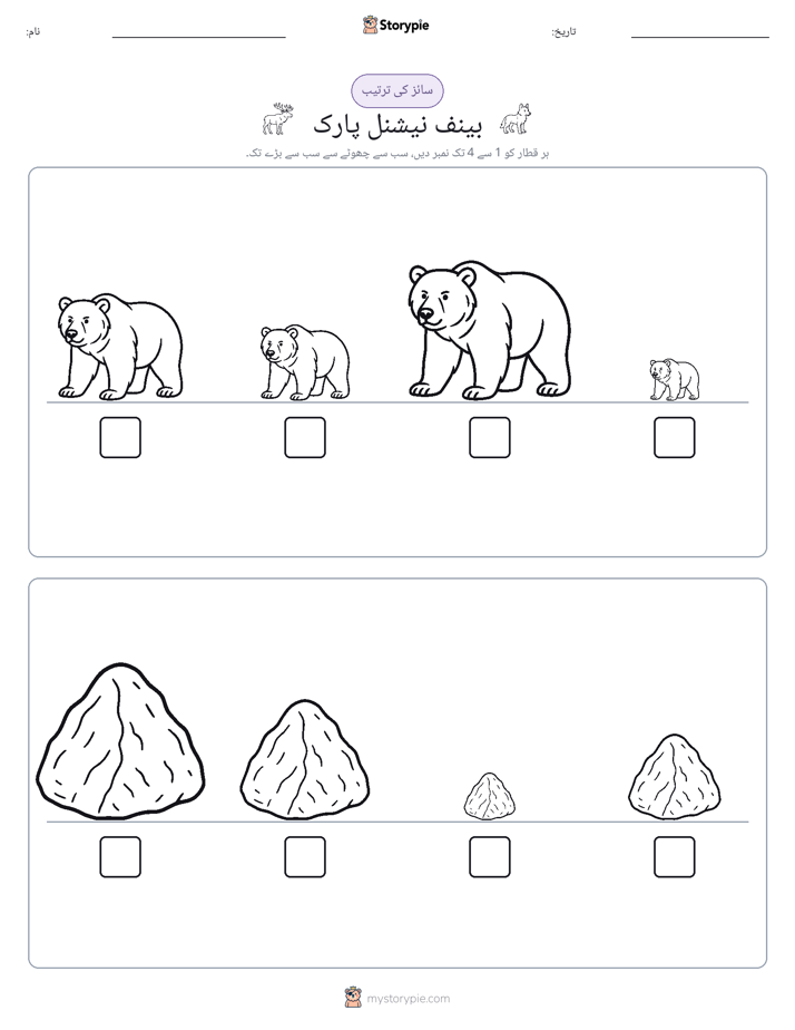 سائز کی ترتیب
