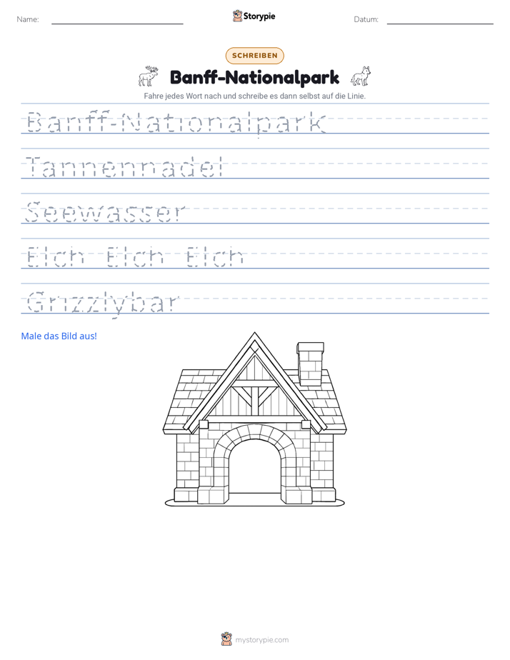 Schreibübung