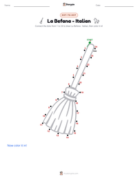 La Befana - Italian printable worksheet preview