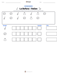 La Befana - Italian printable worksheet preview