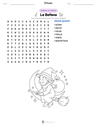 Anteprima della scheda stampabile di La Befana