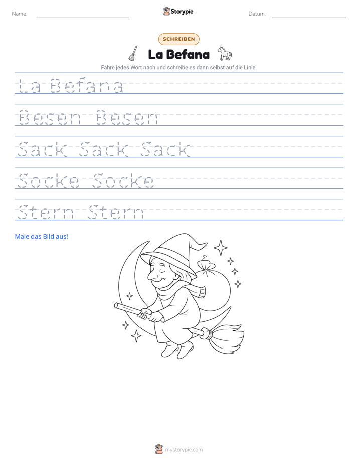 Schreibübung