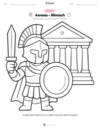 Aeneas - Römisch druckbare Arbeitsblatt Vorschau