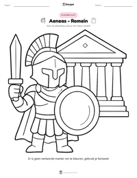 Aeneas - Romein afdrukbare werkblad voorbeeld