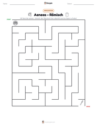 Aeneas - Römisch druckbare Arbeitsblatt Vorschau