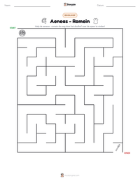 Aeneas - Romein afdrukbare werkblad voorbeeld