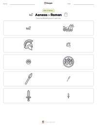 Aeneas - Roman printable worksheet preview