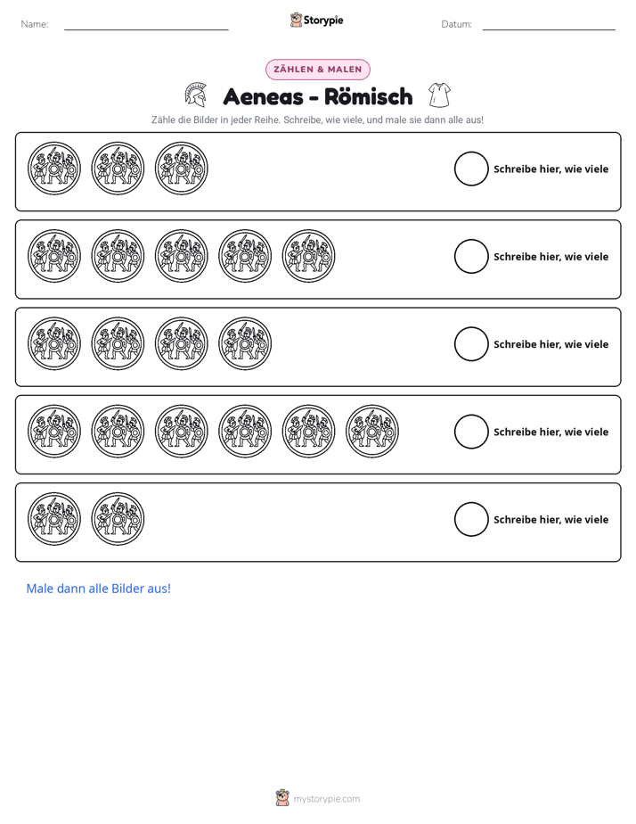 Zählen & Ausmalen