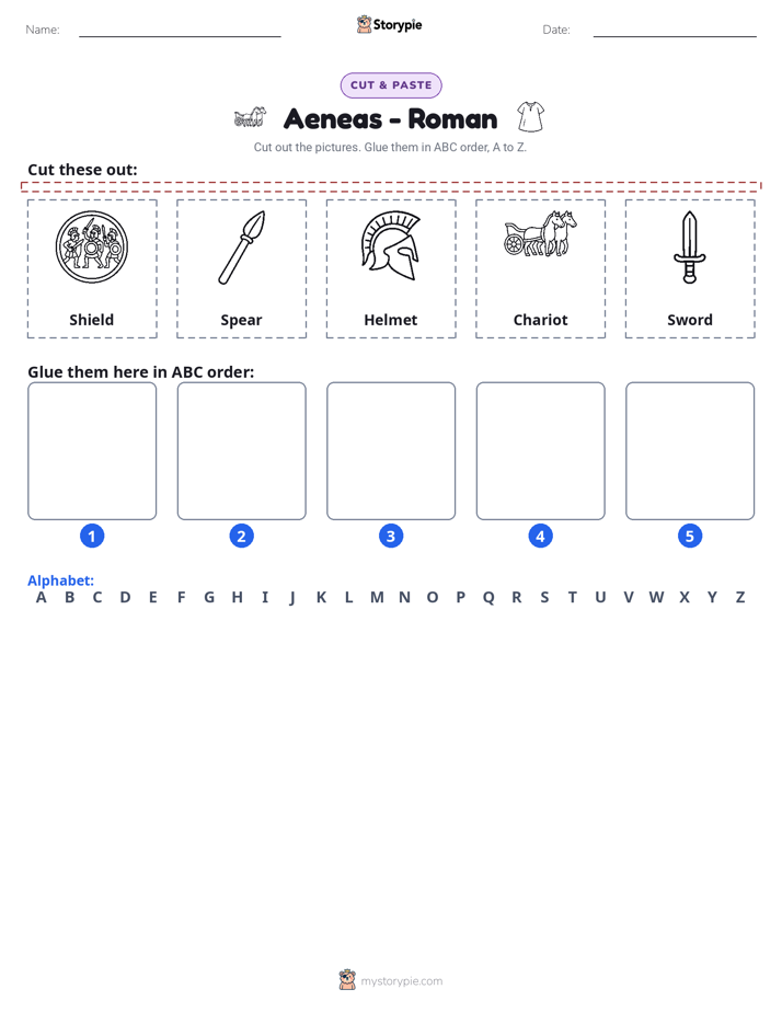 Cut & Paste Alphabet
