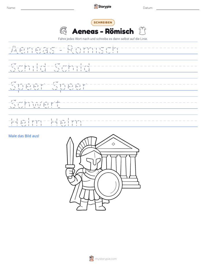 Schreibübung