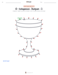 Colapesce - İtalyan yazdırılabilir çalışma sayfası önizlemesi