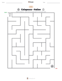 Colapesce - Italian printable worksheet preview