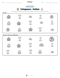 Colapesce - Italian printable worksheet preview