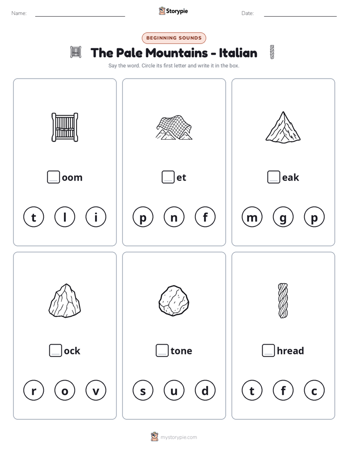 Beginning Sounds