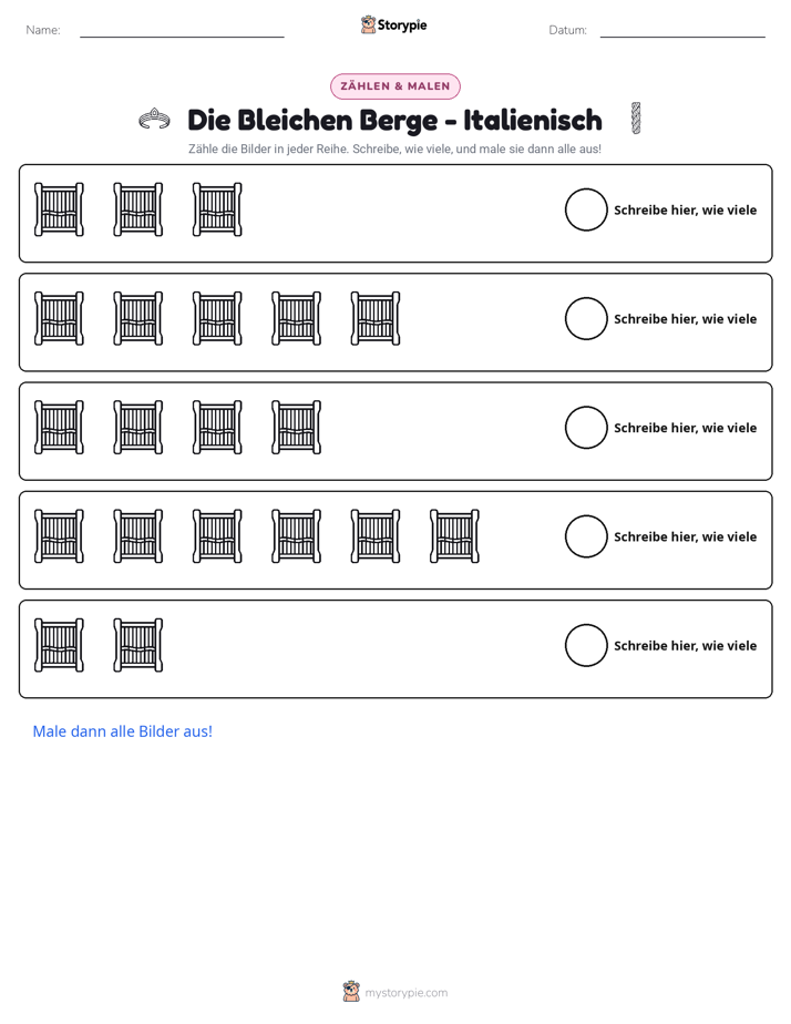 Zählen & Ausmalen
