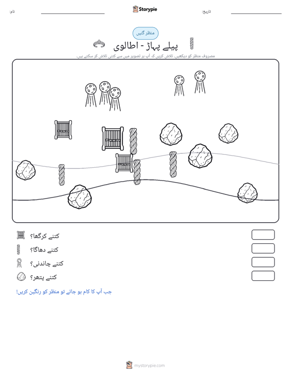 گنتی کا منظر