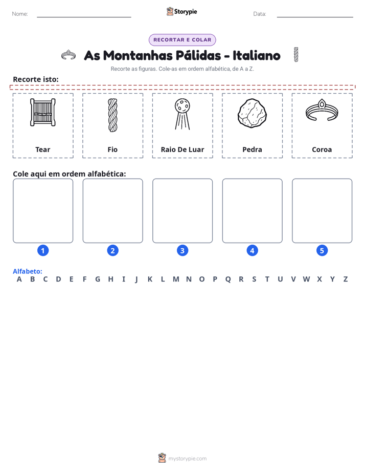 Recortar & Colar Alfabeto