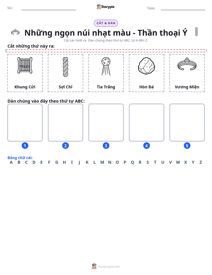Cắt & Dán Chữ Cái