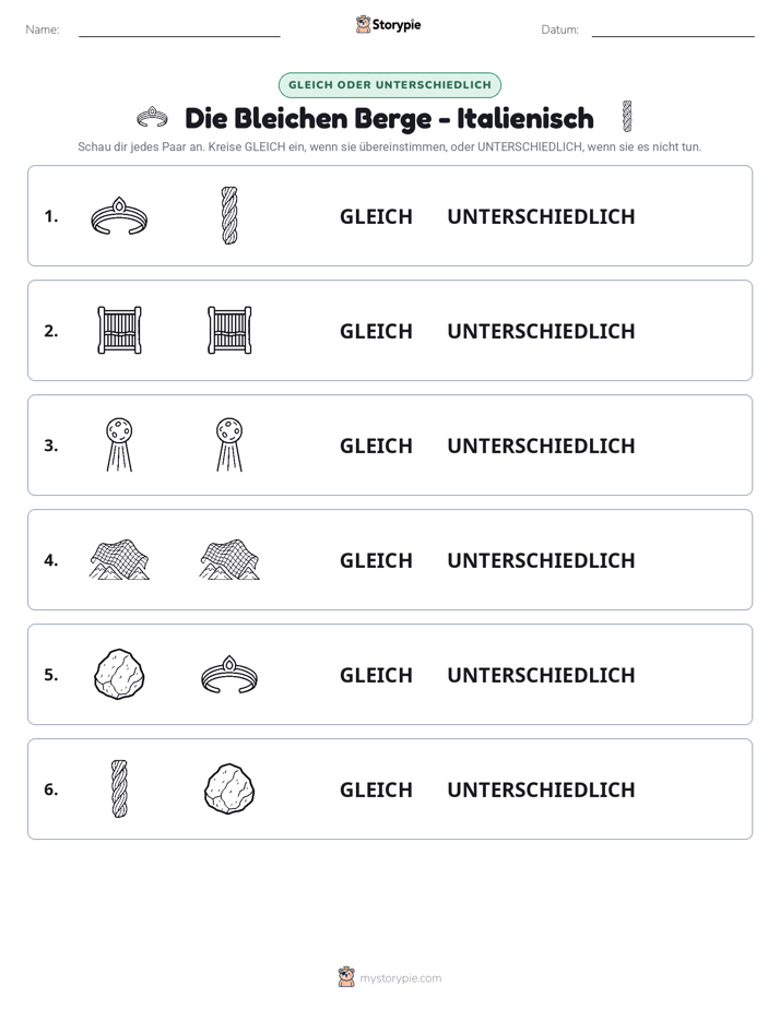 Gleich oder Anders