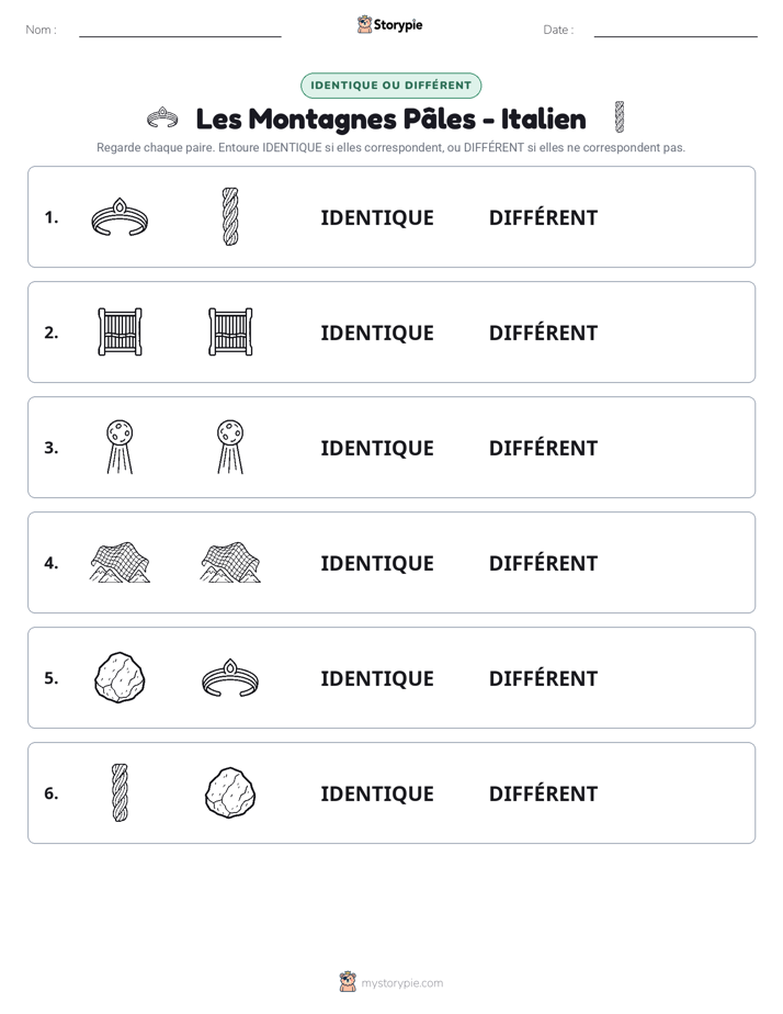 Identique ou Différent