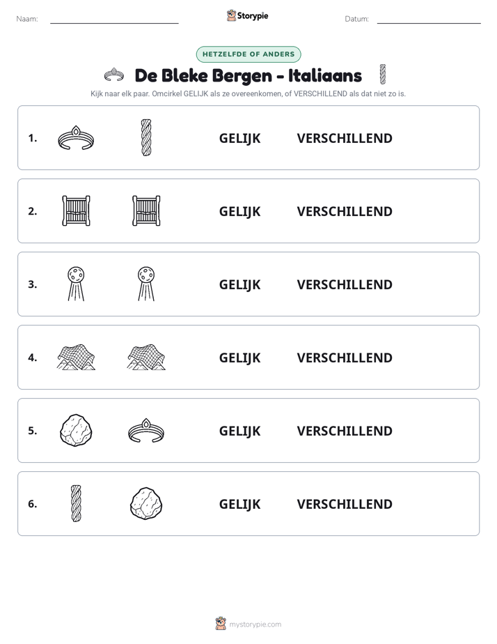 Zelfde of Verschillend