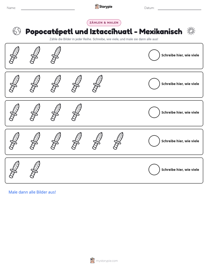 Zählen & Ausmalen