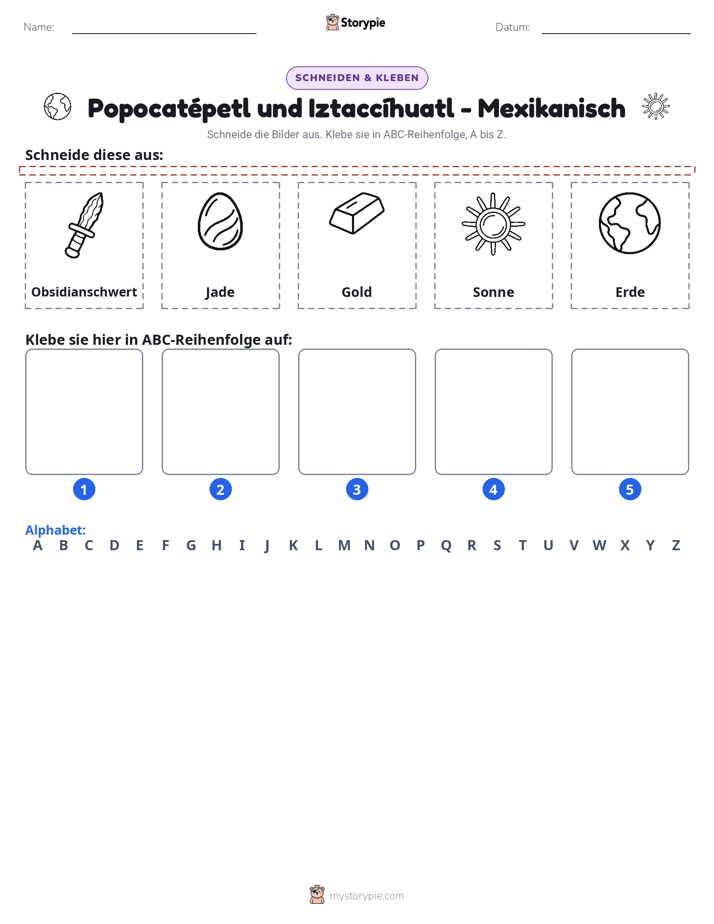 Schneiden & Einfügen Alphabet