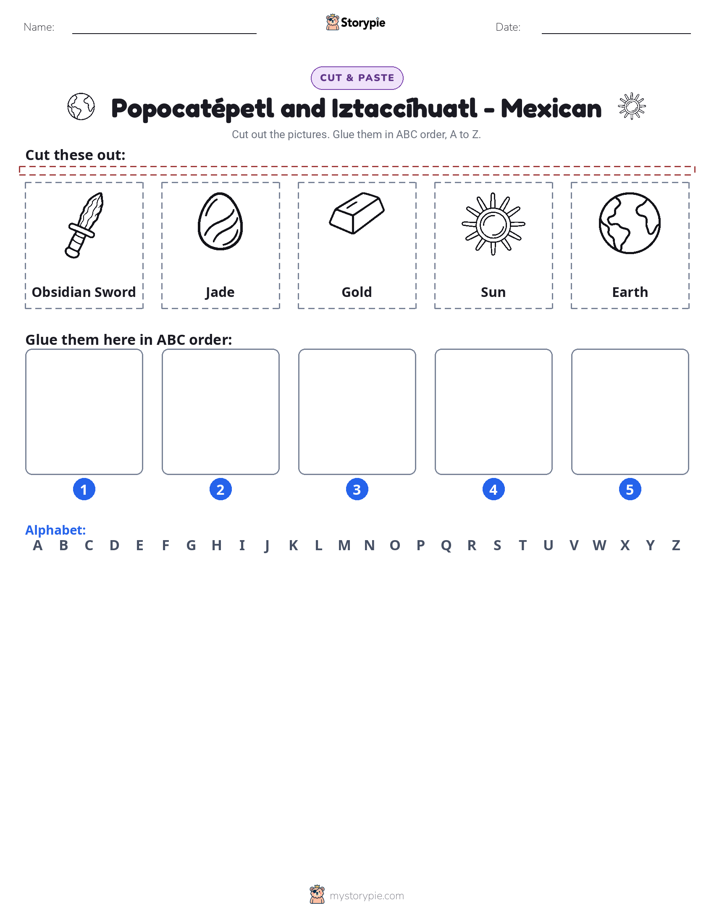 Cut & Paste Alphabet