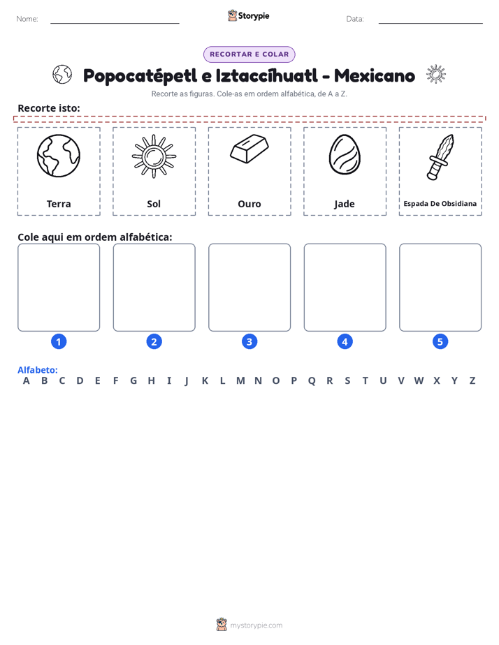Recortar & Colar Alfabeto